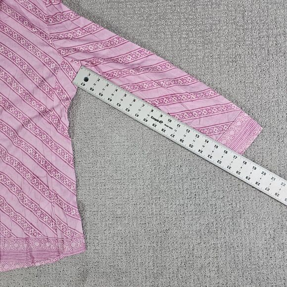 NWT Bell By Alicia Bell Button Up Shirt Silk Blend Womens Size 4 Pink - Picture 9 of 10